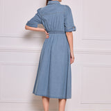 Robe chemise en jean Clara