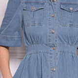 Robe chemise en jean Clara