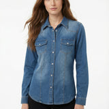 Chemise denim stretch Clarisse