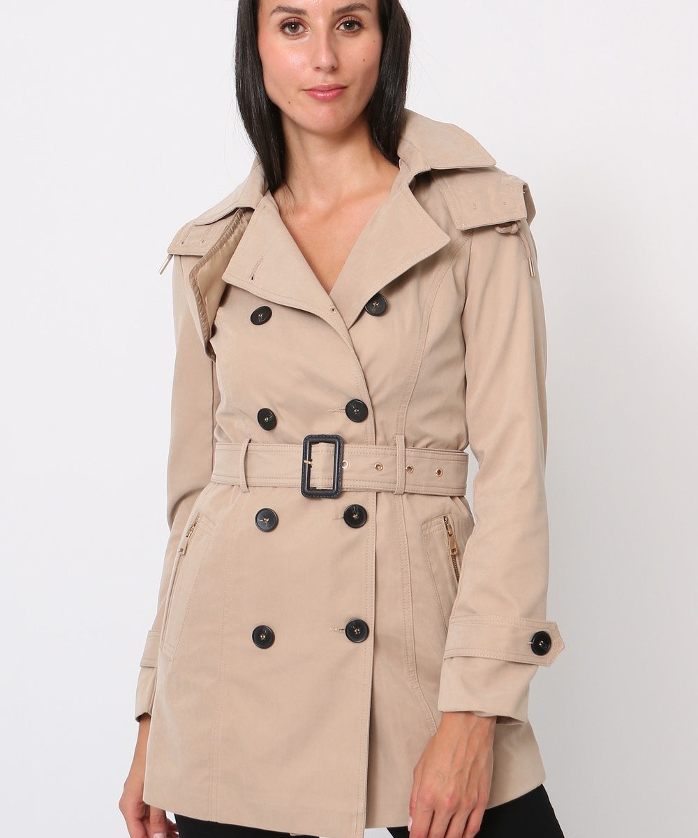 Trench déperlant ceinturé Clara
