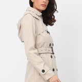 Trench déperlant ceinturé Clara