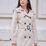 Trench déperlant ceinturé Clara