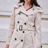 Trench déperlant ceinturé Clara