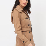 Trench déperlant ceinturé Clara