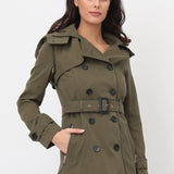 Trench déperlant ceinturé Clara