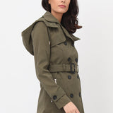 Trench déperlant ceinturé Clara