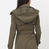 Trench déperlant ceinturé Clara