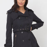 Trench déperlant ceinturé Clara