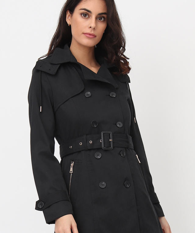 Trench déperlant ceinturé Clara