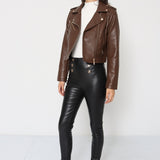 Blouson perfecto simili cuir soft S2737
