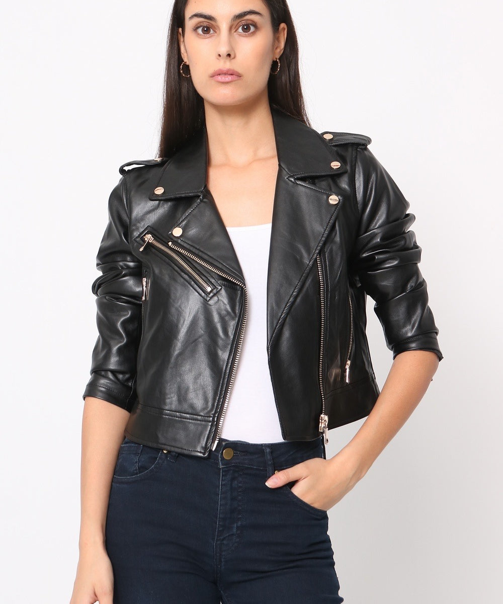 Blouson perfecto simili cuir soft S2737