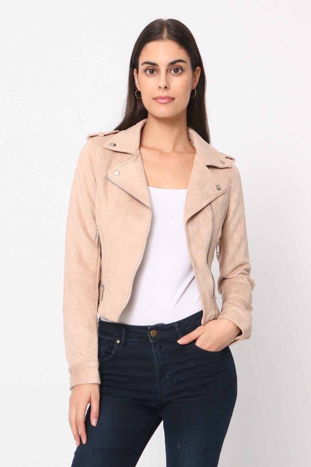 Blouson perfecto en suédine S2767