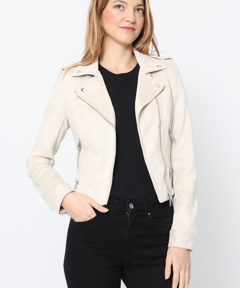 Blouson perfecto en suédine S2767