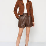 Blouson perfecto en suédine S2767