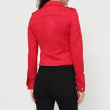 Blouson perfecto en suédine S2767