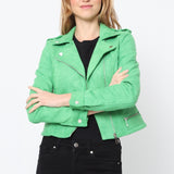 Blouson perfecto en suédine S2767