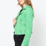 Blouson perfecto en suédine S2767