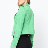 Blouson perfecto en suédine S2767