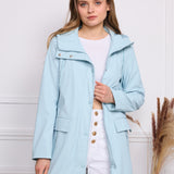 Veste imperméable effet gomme S3801