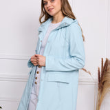 Veste imperméable effet gomme S3801