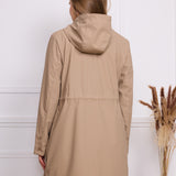 Veste imperméable effet gomme à cordon S3802