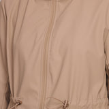 Veste imperméable effet gomme à cordon S3802