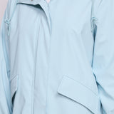Veste imperméable effet gomme à capuche S3805