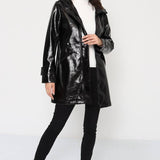 Parka effet vinyl S3860