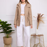 Parka imperméable ceinturée Jade rupture