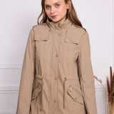 Parka imperméable ceinturée Jade rupture