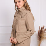 Parka imperméable ceinturée Jade rupture