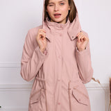 Parka imperméable ceinturée Jade rupture