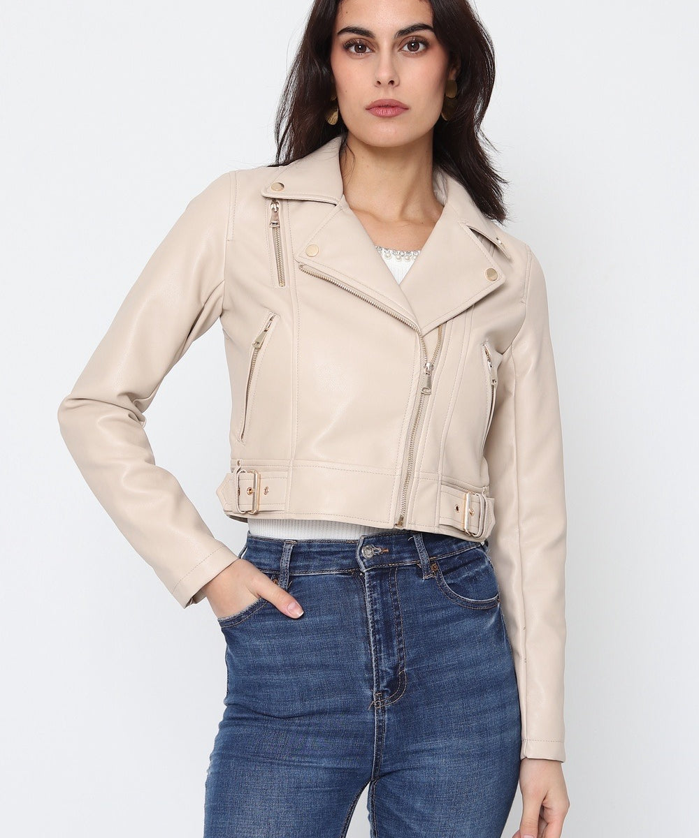 Veste perfecto en simili cuir S4720