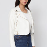 Veste perfecto en simili cuir S4720