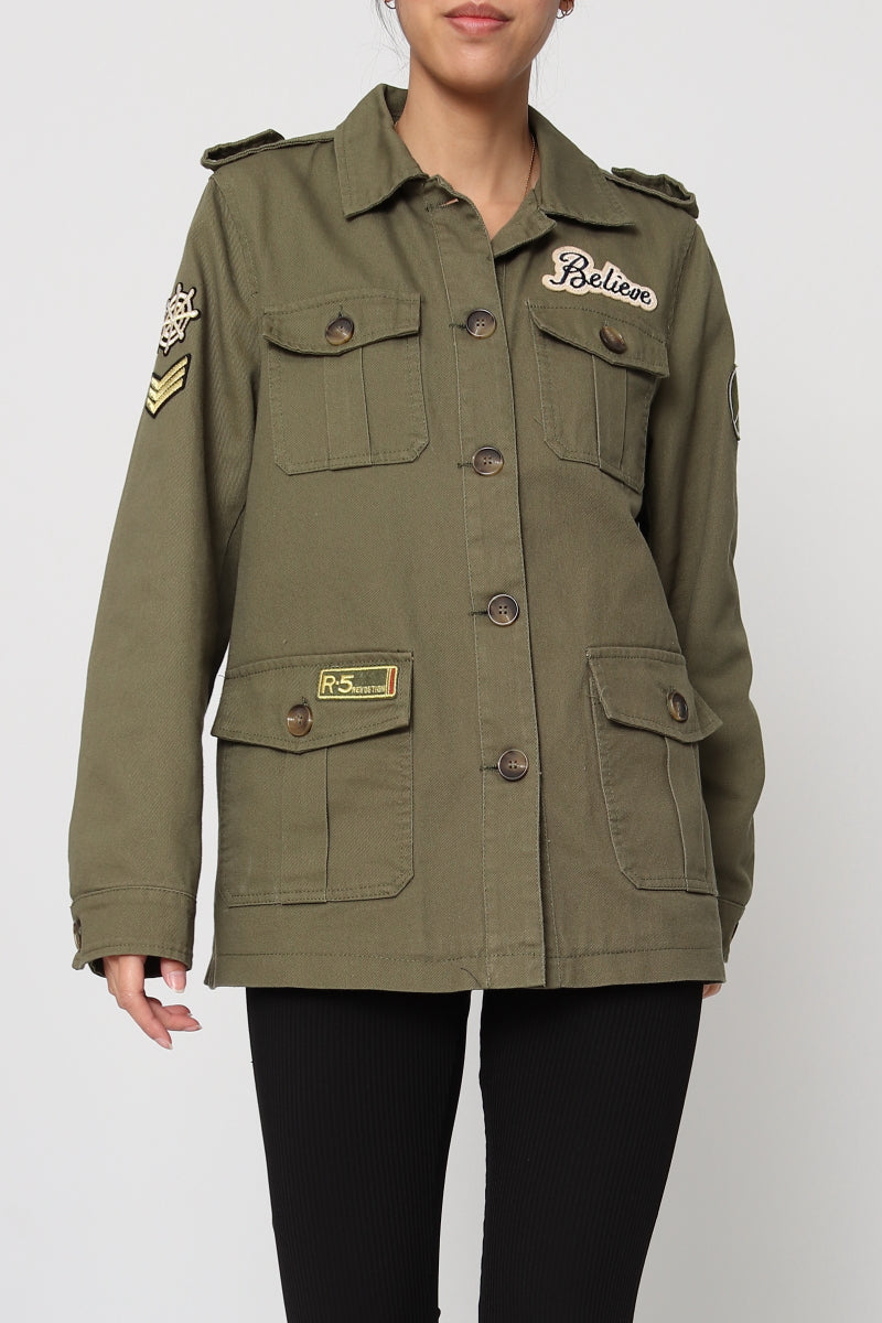 Veste militaire Believe