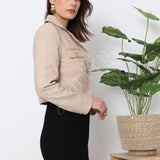 Veste en similicuir Maëna