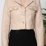 Veste en similicuir Maëna