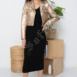 Veste en similicuir Maëna