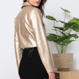 Veste en similicuir Maëna