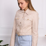 Veste en similicuir Melya