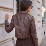 Veste en similicuir Melya