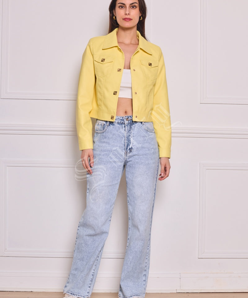 Veste en similicuir Melya