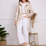 Parka imperméable effet irisé Leona