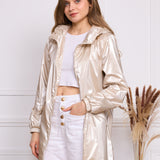 Parka imperméable effet irisé Leona