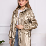 Parka imperméable effet irisé Leona