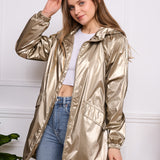 Parka imperméable effet irisé Leona