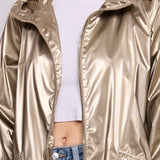 Parka imperméable effet irisé Leona