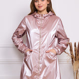 Parka imperméable effet irisé Leona