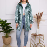 Parka imperméable effet irisé Leona