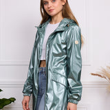 Parka imperméable effet irisé Leona
